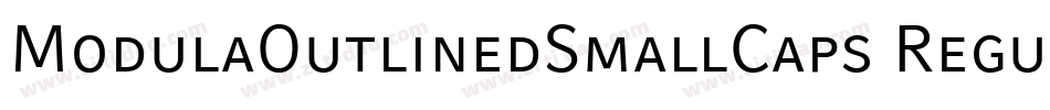 ModulaOutlinedSmallCaps Regular字体转换